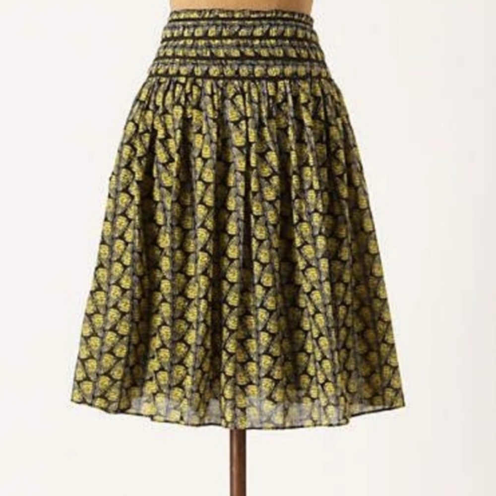 Anthropologie Lil Monarch Butterfly Skirt Size 8 EUC